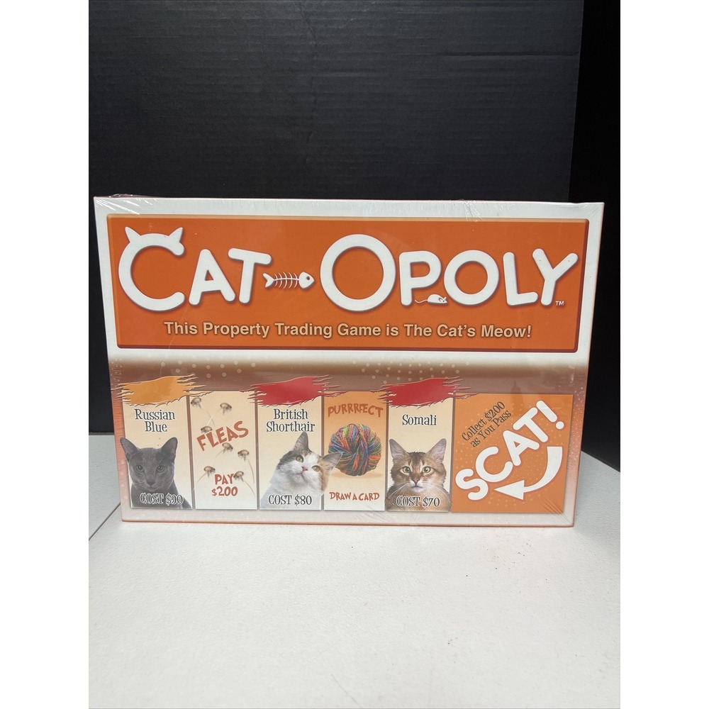 Sealed Late for the Sky CAT-opoly Board Game
